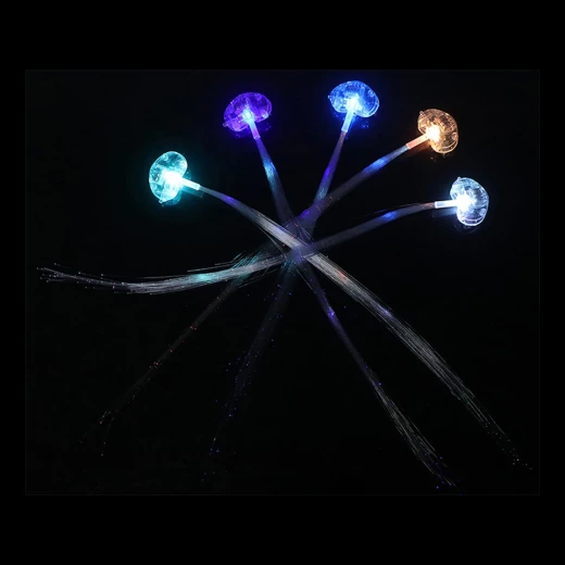 مقاطع شعر LED بيضاء - إكسسوارات شعر للحفلات الصاخبة - Image 2