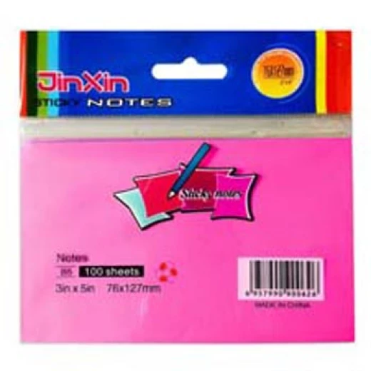 ملاحظات لاصقة Jinxin B5 100 ورقة (3x5 بوصة) - أدوات مكتبية ملاحظات لاصقة Jinxin B5 100 ورقة (3x5 بوصة) - أدوات مكتبية