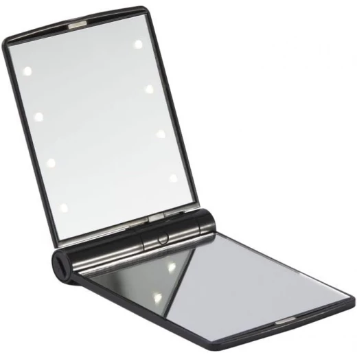 Browgame Cosmetics LED Pocket Mirror Crystal Clear for Makeup and Tweezing Portable Beauty Tool Browgame Cosmetics LED Pocket Mirror Crystal Clear for Makeup and Tweezing Portable Beauty Tool