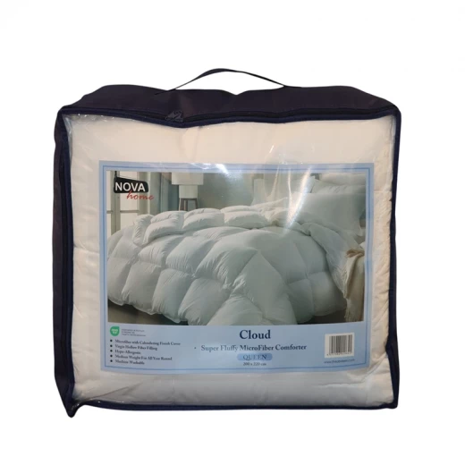 Nova Home Cloud Microfiber Comforter -200x220 Cm - White - Nova Home - Image 3