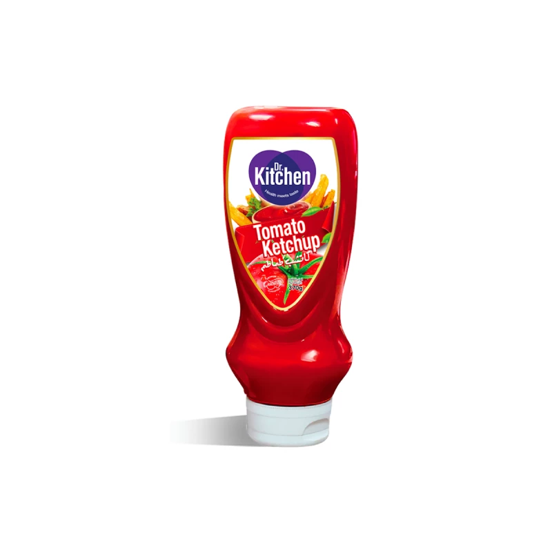 Dr Kitchen Tomato Ketchup 370g Bottle, Rich, Tangy Flavor, Smooth Texture & Easy-Squeeze Design for Everyday Meals - Dr. Kitchen