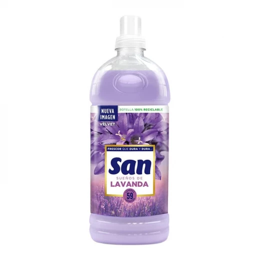 San Lavender Fabric Softener 59 Washes - Long-Lasting Freshness San Lavender Fabric Softener 59 Washes - Long-Lasting Freshness