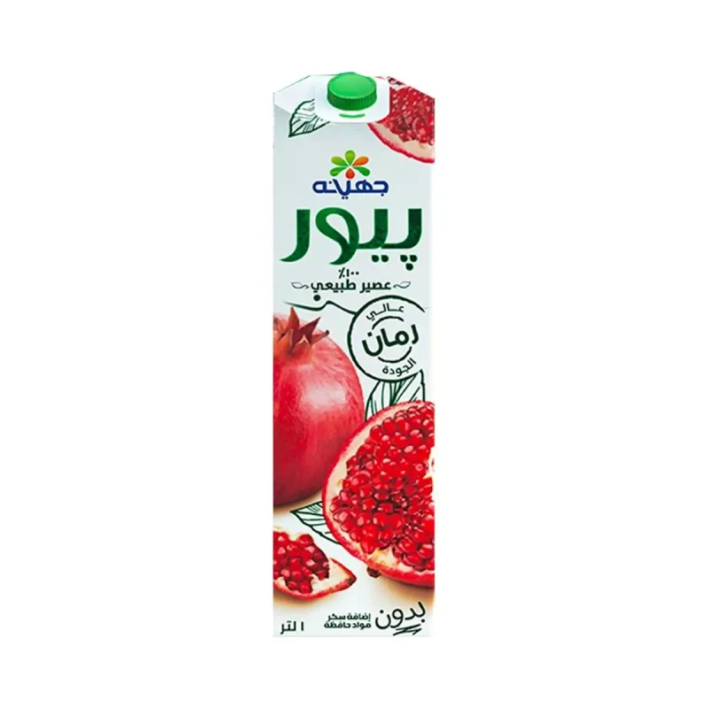 Juhayna Pure Pomegranate Juice 1 Liter - Refreshing Beverage - Juhayna