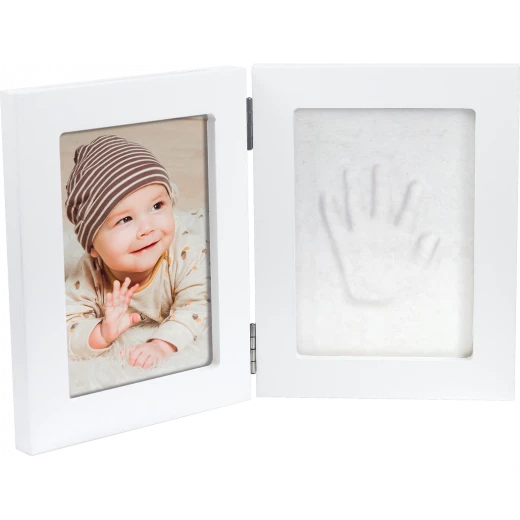 Dooky Happy Hands Double Frame Small: Baby Handprint & Photo Gift Dooky Happy Hands Double Frame Small: Baby Handprint & Photo Gift