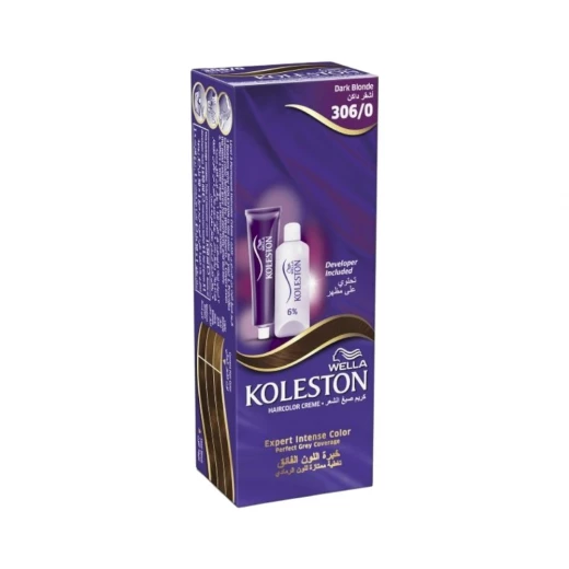 Wella Koleston Hair Color Cream Dark Blonde 306/0 - Permanent Wella Koleston Hair Color Cream Dark Blonde 306/0 - Permanent