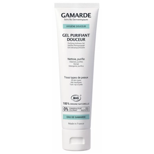 Gamarde Organic Purifying Softness Gel 100ml - Gentle Cleansing for All Skin Types Gamarde Organic Purifying Softness Gel 100ml - Gentle Cleansing for All Skin Types