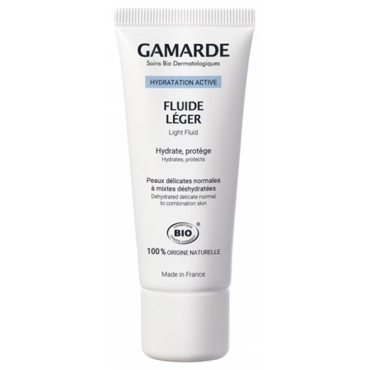 Gamarde Organic Active Moisturizing Light Fluid 40ml - Hydrating Face Cream Gamarde Organic Active Moisturizing Light Fluid 40ml - Hydrating Face Cream
