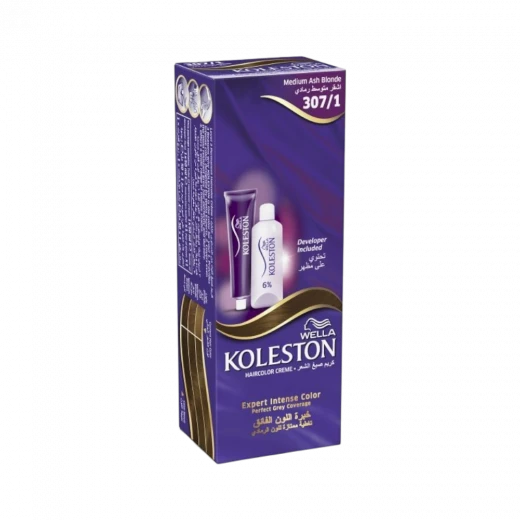 Wella Koleston Medium Ash Blonde 307/1 Hair Color Cream Wella Koleston Medium Ash Blonde 307/1 Hair Color Cream