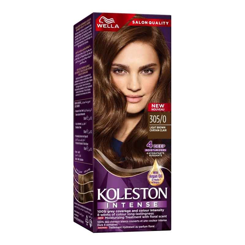 Wella K2000 305/0 Light Brown Hair Color - Permanent Dye - Wella