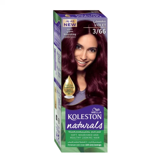 Wella Koleston Hair Dye 3/66 Purple with Coconut Oil & Conditioner Wella Koleston Hair Dye 3/66 Purple with Coconut Oil & Conditioner