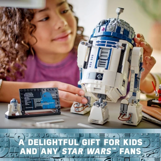 مجموعة بناء ليجو ستار وورز R2-D2 - لعبة ستار وورز للعرض أو اللعب للأولاد والبنات، من سن 10 سنوات فما فوق - أفكار هدايا للأطفال والمعجبين - تتضمن شخصية دارث مالاك المصغرة بمناسبة الذكرى السنوية الخامسة والعشرين - 75379 - ليجو - Image 4