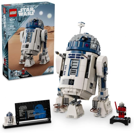 مجموعة بناء ليجو ستار وورز R2-D2 - لعبة ستار وورز للعرض أو اللعب للأولاد والبنات، من سن 10 سنوات فما فوق - أفكار هدايا للأطفال والمعجبين - تتضمن شخصية دارث مالاك المصغرة بمناسبة الذكرى السنوية الخامسة والعشرين - 75379 مجموعة بناء ليجو ستار وورز R2-D2 - لعبة ستار وورز للعرض أو اللعب للأولاد والبنات، من سن 10 سنوات فما فوق - أفكار هدايا للأطفال والمعجبين - تتضمن شخصية دارث مالاك المصغرة بمناسبة الذكرى السنوية الخامسة والعشرين - 75379