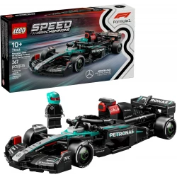 لعبة سيارة سباق مرسيدس AMG F1 W15 من ليجو سبيد تشامبيونز - مجموعة بناء للأطفال، أولاد وبنات، من عمر 10 سنوات فما فوق - سيارة لعبة لمحبي فورمولا 1 - فكرة هدية لأعياد الميلاد - 77244