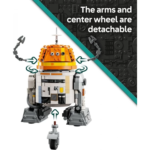 LEGO Star Wars: Ahsoka Chopper (C1-10P) Astromech Droid Set - Building Toy for Kids, Ages 10+ - Makes a Great Gift for Boys and Girls - Model Kit and Room Decor Idea for Sci-Fi Adventure Fans - 75416 - LEGO - Image 4