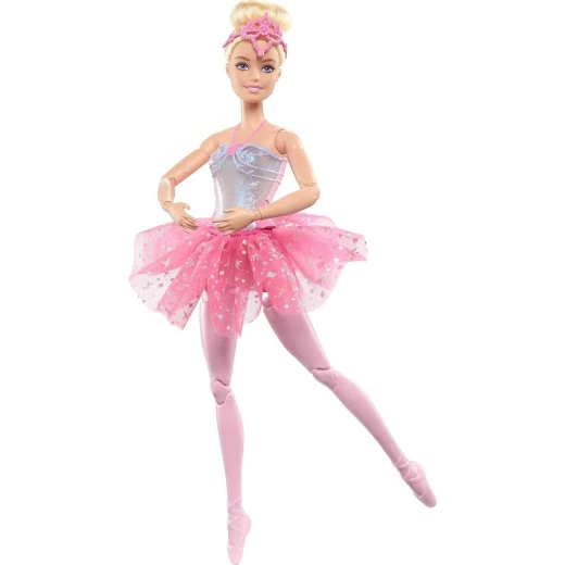 Barbie Dreamtopia Twinkle Lights Ballerina Doll Blonde Hair LightUp Feature Pink Tutu Ballet Toy - Barbie - Image 8