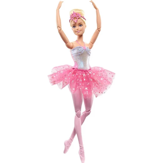 Barbie Dreamtopia Twinkle Lights Ballerina Doll Blonde Hair LightUp Feature Pink Tutu Ballet Toy - Barbie - Image 2