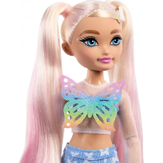 Mattel Barbie Dream Besties Malibu Roller Skating Doll with Makeup Accessories for Creative Play - Barbie - Image 3
