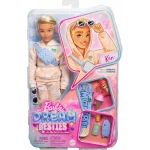 Mattel Barbie Dream Besties Ken Fashion Doll with Summer Accessories, Blonde Hair, Skateboard & Imaginative Play - Barbie