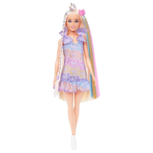 Mattel Barbie Fun & Fancy Fashion Doll with ExtraLong Blonde Hair, 2 Looks & Accessories for Creative Play - Barbie - Image 6