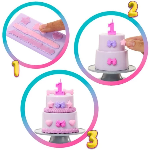 Mattel Barbie Party Unboxed Doll Birthday Series with 10 Surprises Color Change & Cake Decorating Activity - Barbie - Image 4