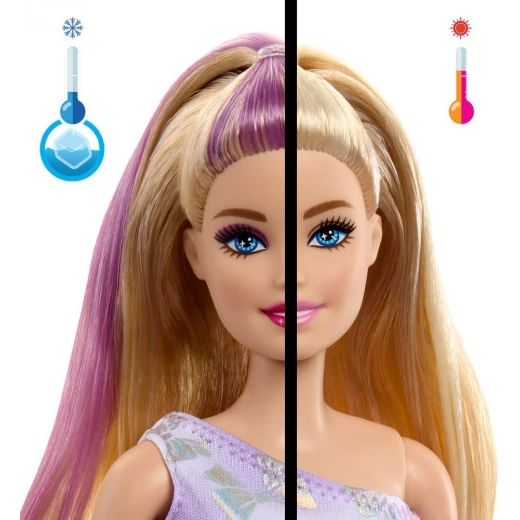 Mattel Barbie Party Unboxed Doll Birthday Series with 10 Surprises Color Change & Cake Decorating Activity - Barbie - Image 5