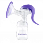 Lansinoh Manual Breast Pump, Portable, Quiet & Comfortable, 2-Phase Technology for Natural Let-Down & Expression, Lightweight & Easy to Use for Home or Travel - Lansinoh