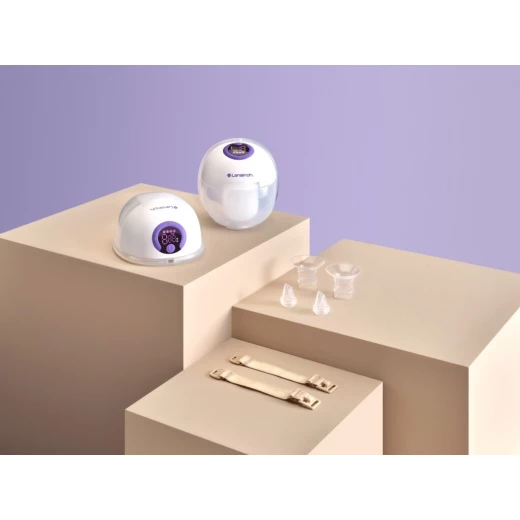 شفاط الثدي القابل للارتداء من لانسينوه: ضخ بدون استخدام اليدين وسري قطعه واحده - لانسينوه - Image 3