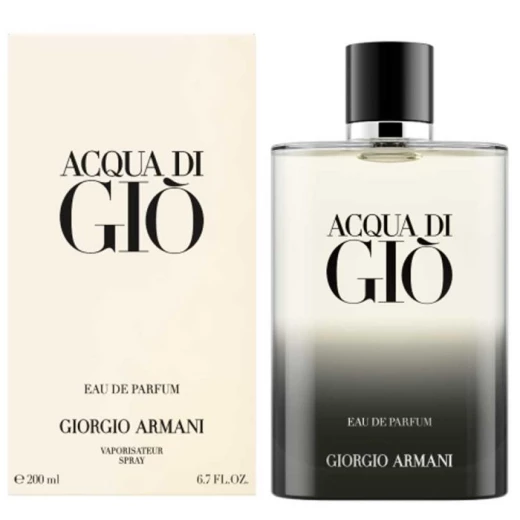 Giorgio Armani Acqua Di Gio Eau De Parfum 200ml Refillable for Men Fresh & Long Lasting Fragrance Giorgio Armani Acqua Di Gio Eau De Parfum 200ml Refillable for Men Fresh & Long Lasting Fragrance