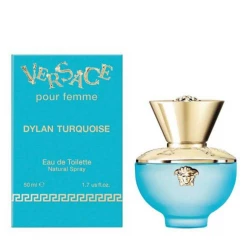 عطر فيرساتشي ديلان تيركواز أو دي تواليت 50 مل عطر نسائي منعش بعبير الأزهار مع الياسمين والمسك
