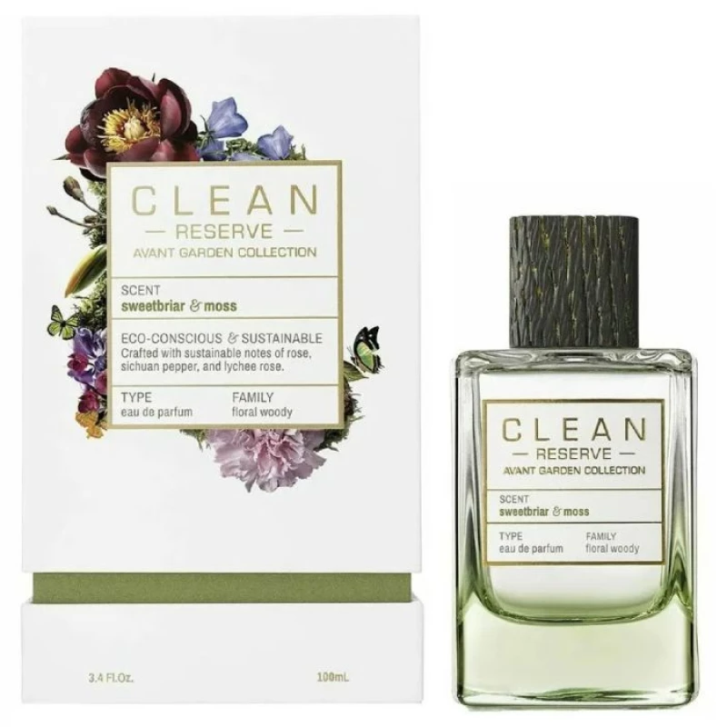 CLEAN RESERVE Sweetbriar & Moss Eau de Parfum 100ml: Sensual Women's Fragrance Long Lasting Allure - Clean reserve