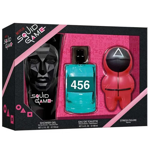 طقم هدايا Air-Val Squid Game EDT 100 مل للأطفال - عطر ممتع طقم هدايا Air-Val Squid Game EDT 100 مل للأطفال - عطر ممتع
