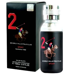 عطر بيفرلي هيلز بولو كلوب سبورتس رقم 2 او دي تواليت 100 مل عطر رجالي برائحة منعشة