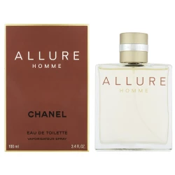 Chanel Allure Homme Eau de Toilette Spray 100ml: Fresh Spicy Woody Fragrance for Men Classic Scent by Chanel