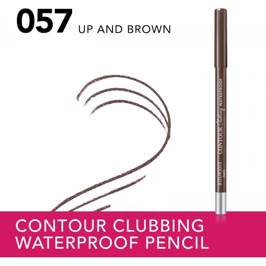 Bourjois Contour Clubbing Waterproof Eyeliner Up and Brown Long Lasting Eye Makeup Precision Application 1.2g - Bourjois - Image 3