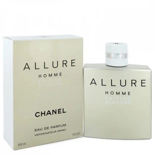 Chanel Allure Homme Édition Blanche 150ml Eau de Parfum Fresh Woody Fragrance for Men Chanel Allure Homme Édition Blanche 150ml Eau de Parfum Fresh Woody Fragrance for Men