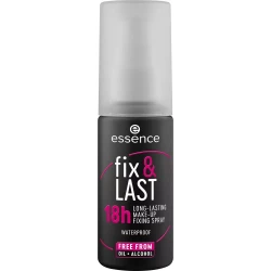 essence Fix & Last 18H Long Lasting Makeup Fixing Spray All Day Hold Vegan Cruelty Free 1.69 fl oz