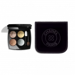 Chanel Les 4 Ombres Boutons Eyeshadow Palette Elegant Eye Makeup Collection with Suede Pouch