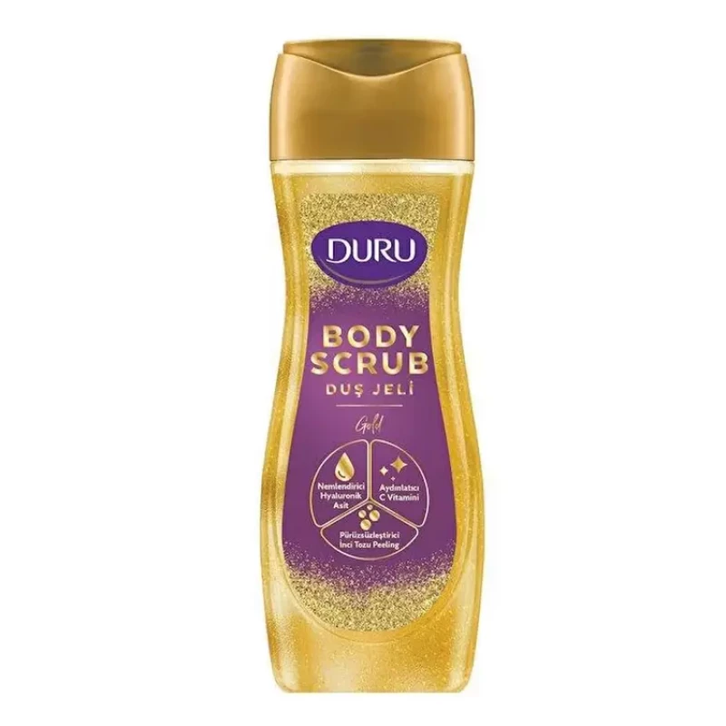 Duru Shower Gel Scrub 450ml – Deep Clean & Moisture with French Perfume Scent | Exfoliating Body Wash - Duru