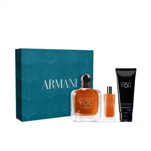 مجموعة عطر إمبوريو أرماني سترونجر ويذ يو أبسولوتلي للرجال 100 مل و 15 مل و جل الاستحمام مجموعة عطر إمبوريو أرماني سترونجر ويذ يو أبسولوتلي للرجال 100 مل و 15 مل و جل الاستحمام