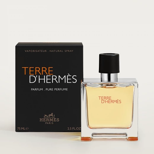 Hermes Terre d'Hermes Parfum 75ml: Woody Spicy Fragrance for Men Long Lasting Eau de Parfum Hermes Terre d'Hermes Parfum 75ml: Woody Spicy Fragrance for Men Long Lasting Eau de Parfum
