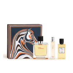 مجموعة عطور هيرميس تير دي هيرميس للرجال - 75 مل + 15 مل + HBSG 40 مل FD25