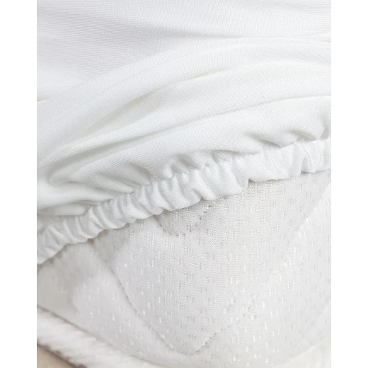 Madame Coco Eleta Single Bed Mattress Protector - White 100x200 cm - Madame COCO - Image 2