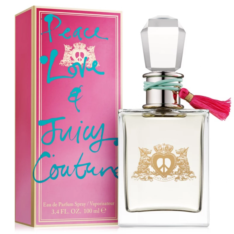 Juicy Couture Peace Love Juicy Couture Perfume 100ml Floral Fruity Fragrance for Women Daytime Wear - Juicy Couture