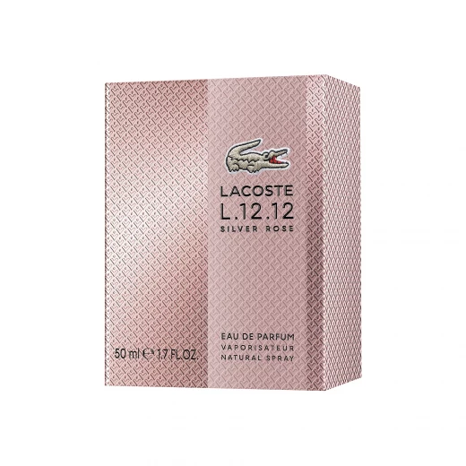 لاكوست إل.12.12 سيلفر روز ماء عطر 50 مل للنساء عطر برائحة الأزهار المنعشة - لاكوست - Image 4