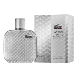 لاكوست إل 12.12 سيلفر غراي أو دي بارفان 100 مل عطر خشبي للرجال