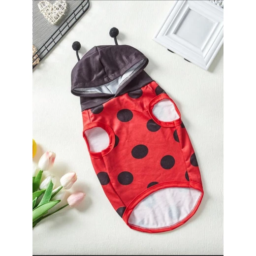 Pets Cute Ladybug Dog Costume XL Back L 40cm , B 52cm Pets Cute Ladybug Dog Costume XL Back L 40cm , B 52cm