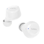سماعات أذن لاسلكية SoundForm Bolt True، سماعات أذن لاسلكية مع عمر بطارية يصل إلى 28 ساعة ووضع أحادي، ومقاومة للعرق والماء IPX4، وسماعات رأس بلوتوث مع ميكروفون لأجهزة iPhone وGalaxy والمزيد من بيلكين - بيلكين