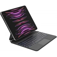 Belkin Pro iPad Keyboard Case with Magnetic Stand, Backlit Bluetooth Keyboard, Multi-gesture Controls, Apple Pencil Storage, Leather case, QWERTY, Multimedia Keys for iPad Air M2 13"/ iPad Pro 12.9"