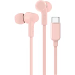 سماعات أذن سلكية SoundForm مع موصل USB-C، سماعات أذن سلكية مع ميكروفون - سماعات أذن سلكية لأجهزة iPhone 16/15، iPad Mini، Galaxy S24، Android والمزيد (سماعات رأس USB-C) - وردي من بيلكن - بيلكين