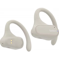 Belkin SoundForm ClearFit Open-Ear Wireless Earbuds, Lightweight Sport Earphones, Bluetooth Earbuds w/Long-Lasting Comfort, IPX5 Waterproof Earbuds for iPhone, Hiking, Biking, Running, & More - Sand